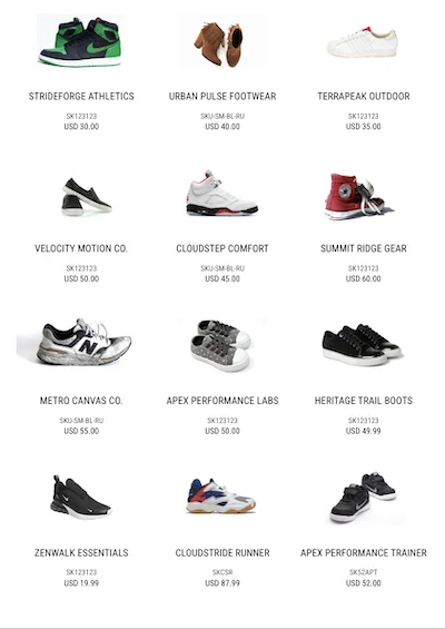 Catalog Example 8