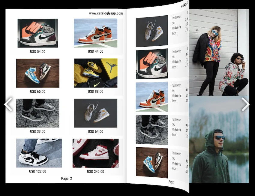 Online flipbook preview — page-flip catalog spread